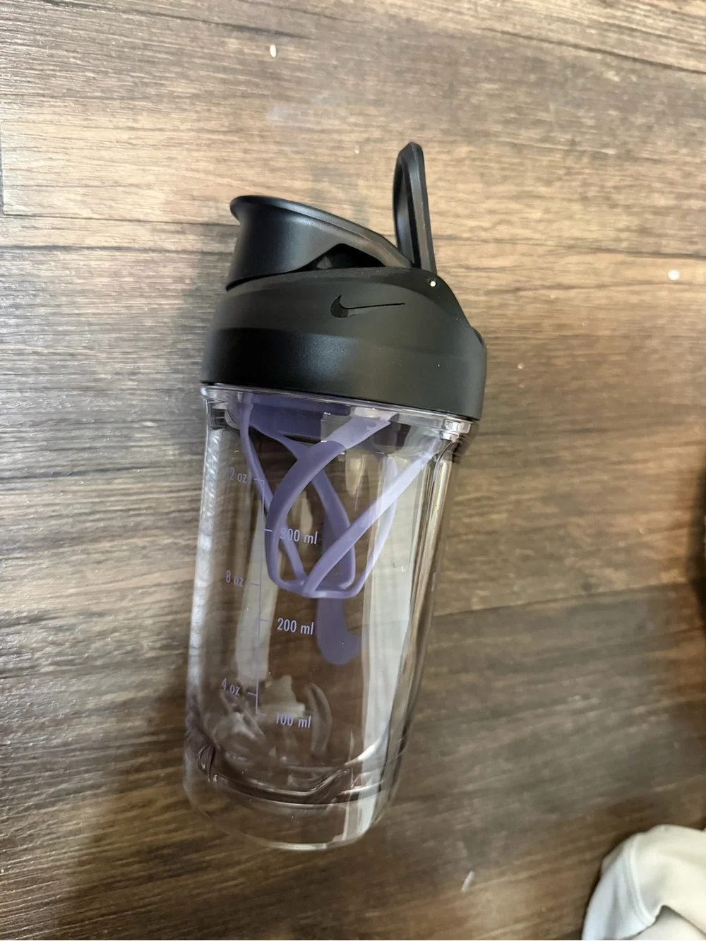 Nike TR Recharge 16 oz Shaker Bottle in Black & Purple